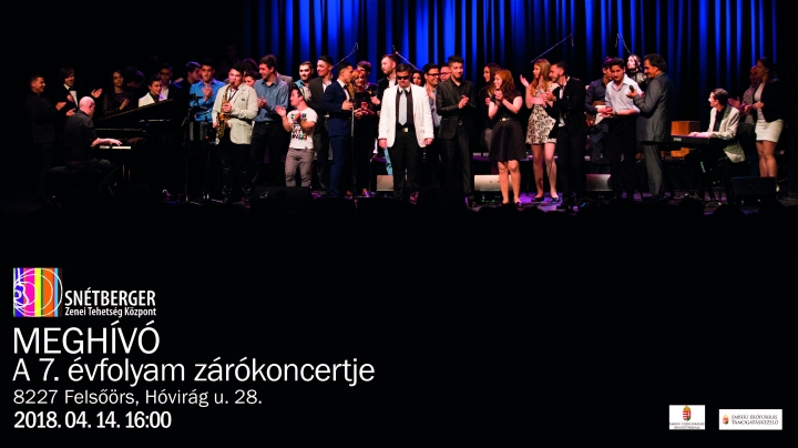 Meghívó - 7. évfolyamunk tavaszi zárókoncertje Felsőörsön